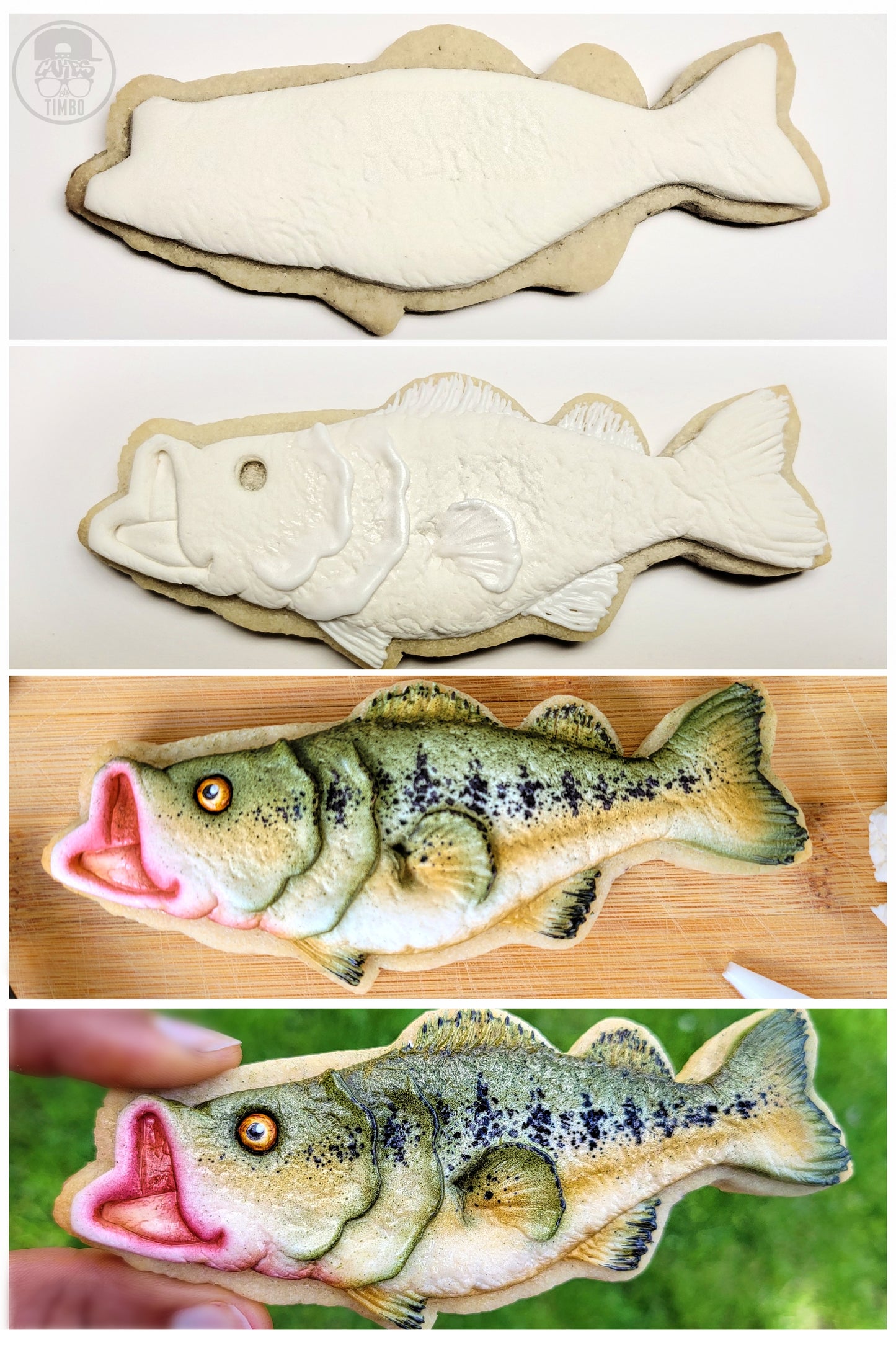 Rolled Buttercream Fish Cookies