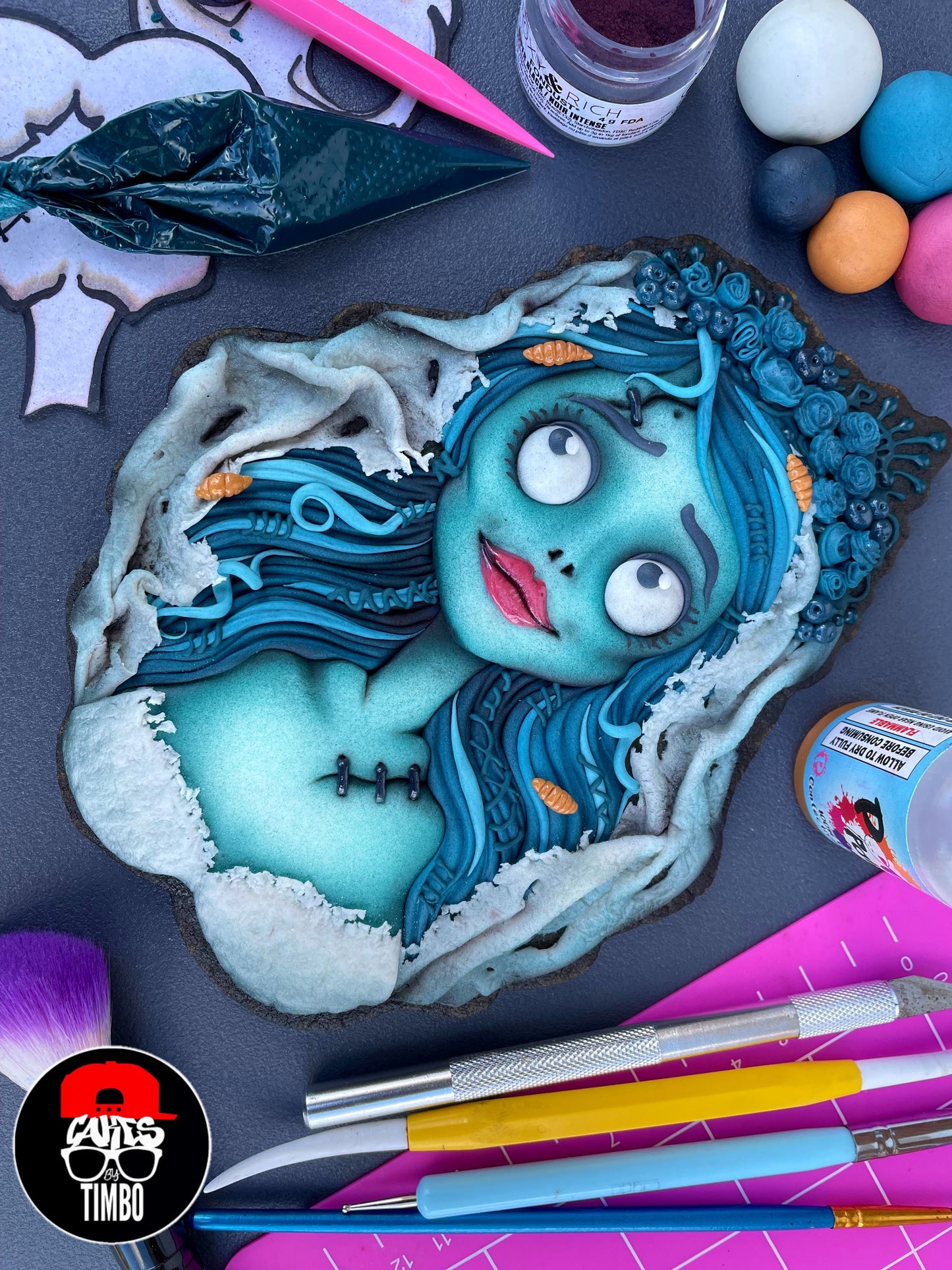 "The Corpse Bride" Cookie (Facebook Class)