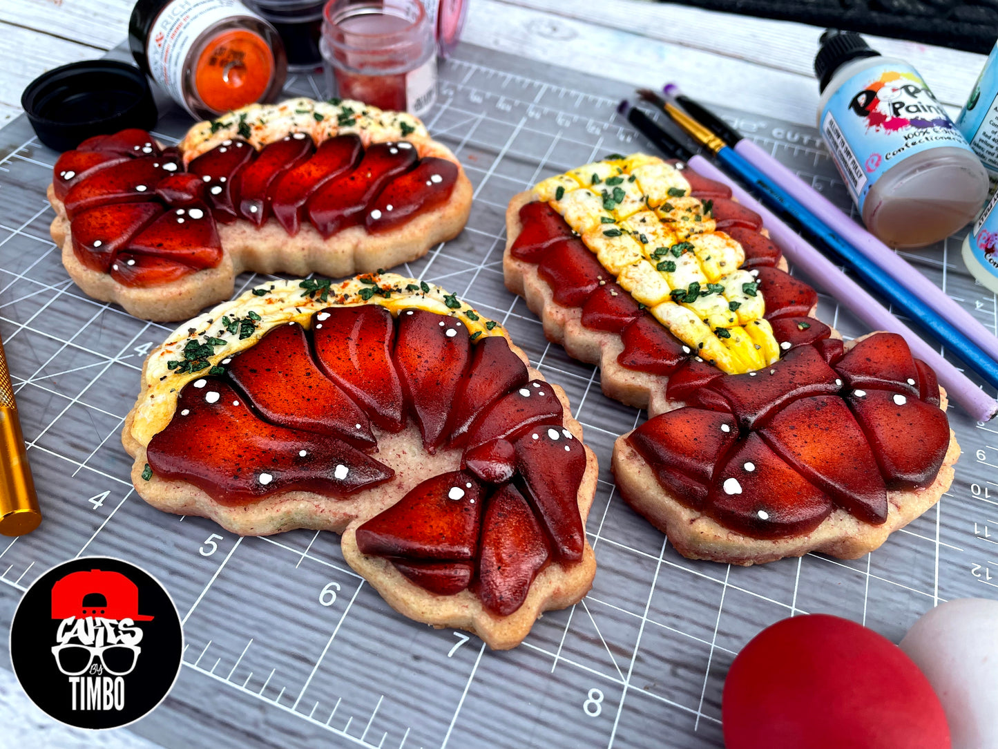 Dry-Brushing Basics: Lobster Tail Cookies