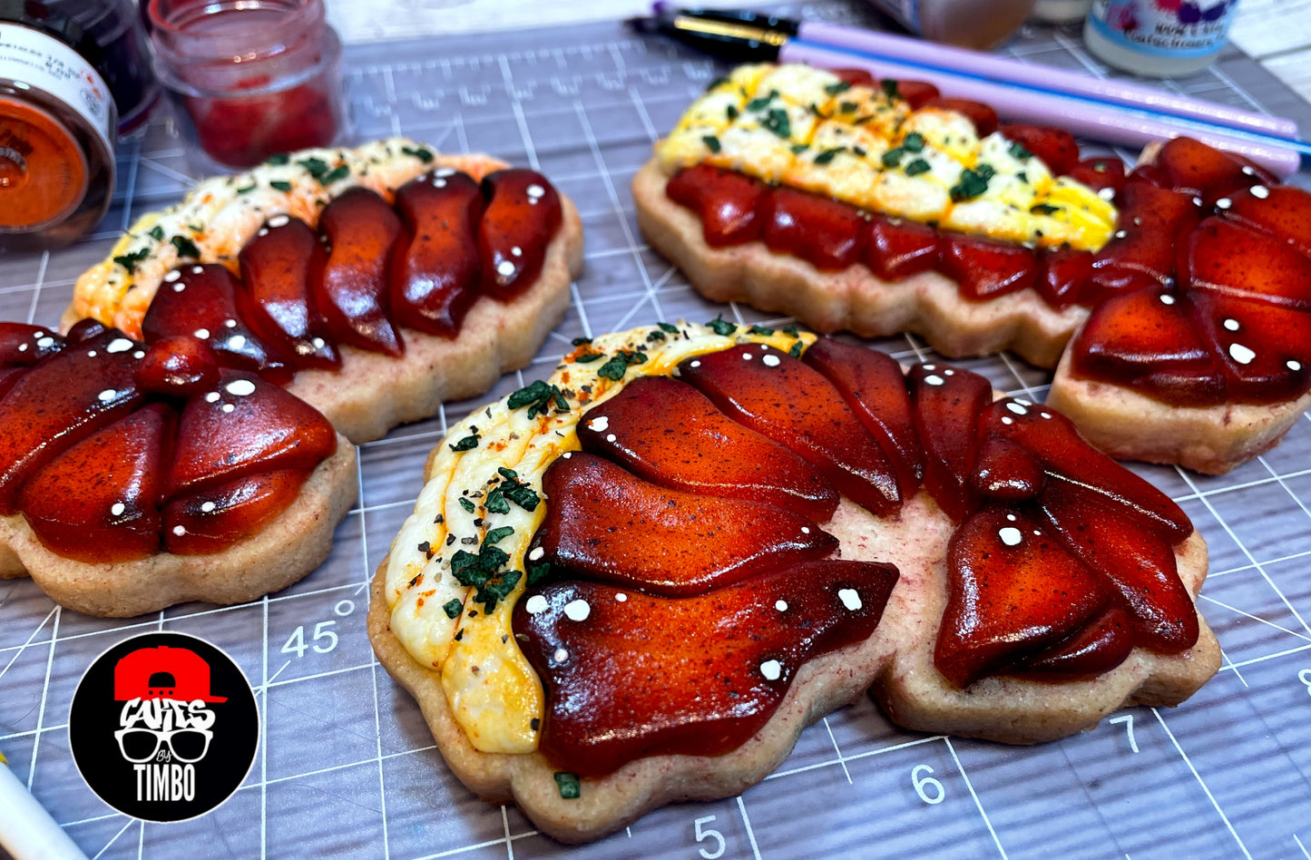 Dry-Brushing Basics: Lobster Tail Cookies