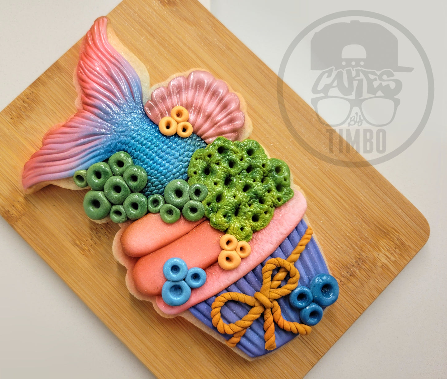 Easy Mermaid Cupcake Cookie Tutorial