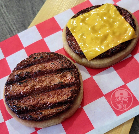 Fondant Burger Patty Cookies (FREEBIES)